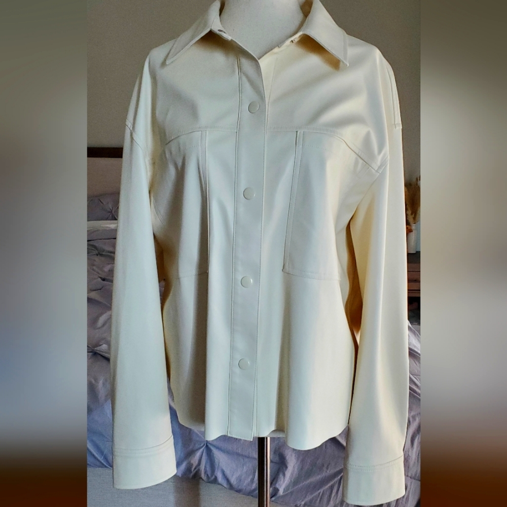 NWT Cream Button-Up Women's Top Shacket By Sanctuary